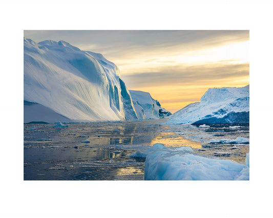 Fine art print of photograph Icy Sunset by Anne Watkinson